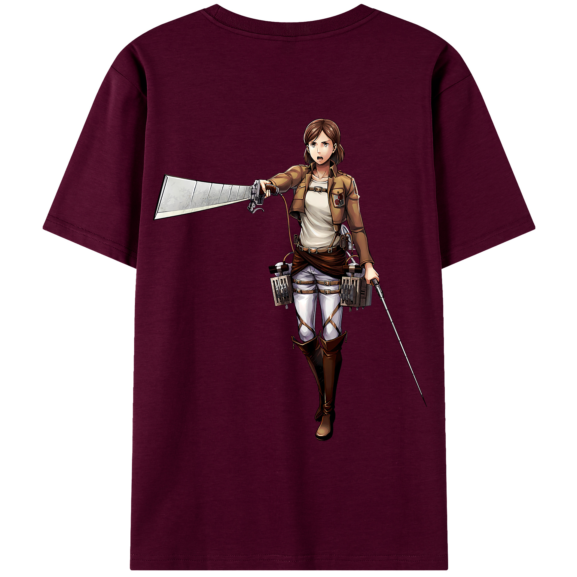 （画像用） 進撃の巨人 Attack on Titan レディース半袖Tシャツ(バックプリント)